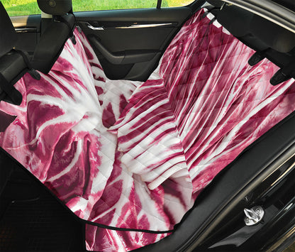Red Cabbage Leaves Print Pet Car Back Seat Cover