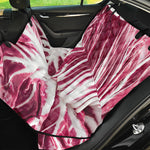 Red Cabbage Leaves Print Pet Car Back Seat Cover