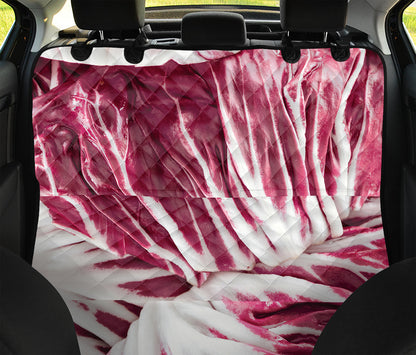 Red Cabbage Leaves Print Pet Car Back Seat Cover