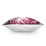 Red Cabbage Leaves Print Pillow Cover