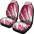 Red Cabbage Leaves Print Universal Fit Car Seat Covers
