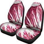 Red Cabbage Leaves Print Universal Fit Car Seat Covers