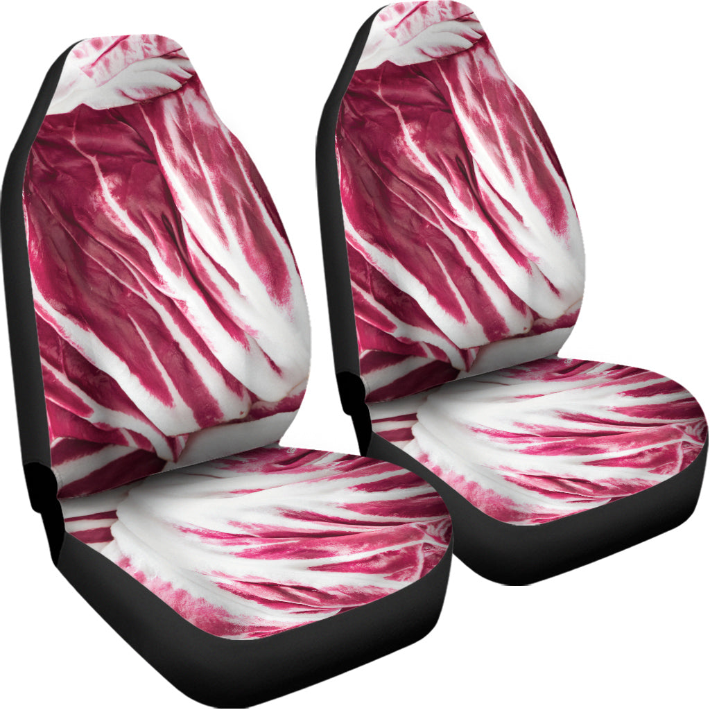 Red Cabbage Leaves Print Universal Fit Car Seat Covers