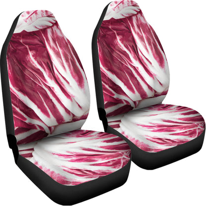 Red Cabbage Leaves Print Universal Fit Car Seat Covers