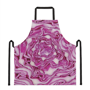 Red Cabbage Print Apron