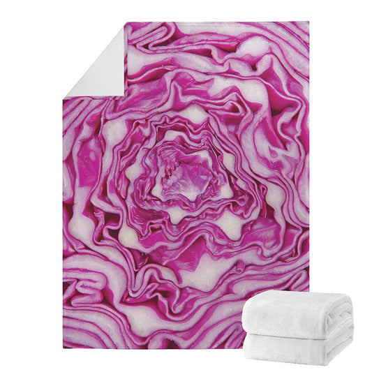 Red Cabbage Print Blanket