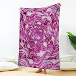 Red Cabbage Print Blanket