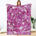 Red Cabbage Print Blanket