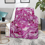 Red Cabbage Print Blanket