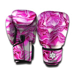 Red Cabbage Print Boxing Gloves