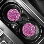Red Cabbage Print Car Coasters