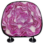 Red Cabbage Print Car Headrest Covers