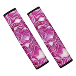 Red Cabbage Print Car Seat Belt Covers