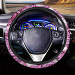 Red Cabbage Print Car Steering Wheel Cover