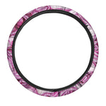 Red Cabbage Print Car Steering Wheel Cover