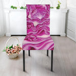 Red Cabbage Print Dining Chair Slipcover