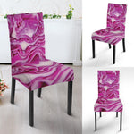 Red Cabbage Print Dining Chair Slipcover