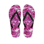 Red Cabbage Print Flip Flops