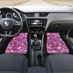 Red Cabbage Print Front and Back Car Floor Mats