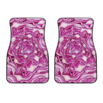 Red Cabbage Print Front Car Floor Mats