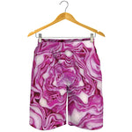 Red Cabbage Print Men's Shorts