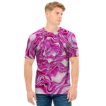 Red Cabbage Print Men's T-Shirt