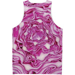 Red Cabbage Print Men's Tank Top