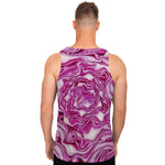 Red Cabbage Print Men's Tank Top