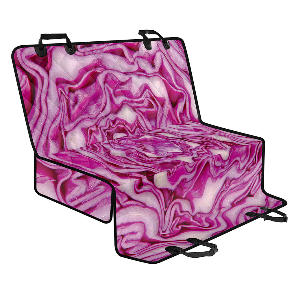 Red Cabbage Print Pet Car Back Seat Cover