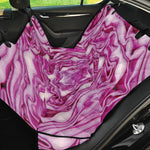 Red Cabbage Print Pet Car Back Seat Cover