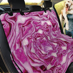 Red Cabbage Print Pet Car Back Seat Cover
