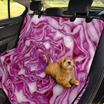 Red Cabbage Print Pet Car Back Seat Cover