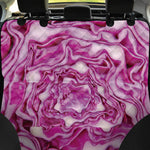 Red Cabbage Print Pet Car Back Seat Cover