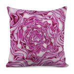 Red Cabbage Print Pillow Cover