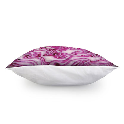 Red Cabbage Print Pillow Cover