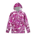 Red Cabbage Print Pullover Hoodie