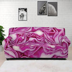 Red Cabbage Print Sofa Cover