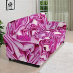 Red Cabbage Print Sofa Cover