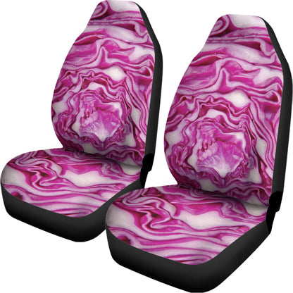 Red Cabbage Print Universal Fit Car Seat Covers