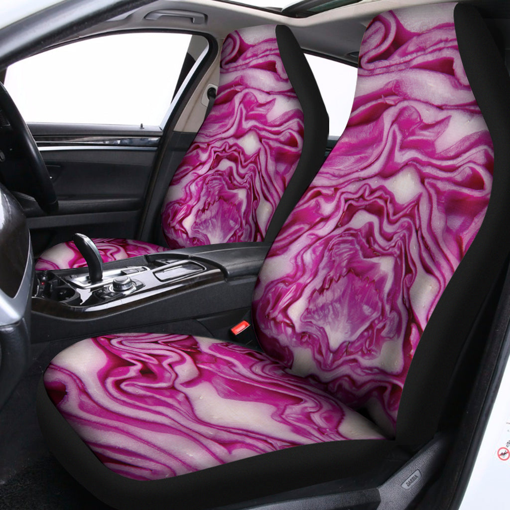 Red Cabbage Print Universal Fit Car Seat Covers