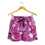 Red Cabbage Print Women's Shorts