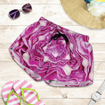 Red Cabbage Print Women's Shorts