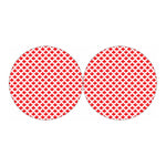 Red Canadian Maple Leaf Pattern Print Car Coasters