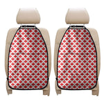 Red Canadian Maple Leaf Pattern Print Car Seat Organizers