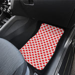 Red Canadian Maple Leaf Pattern Print Front Car Floor Mats