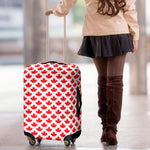 Red Canadian Maple Leaf Pattern Print Luggage Cover