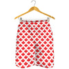 Red Canadian Maple Leaf Pattern Print Men's Shorts