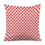 Red Canadian Maple Leaf Pattern Print Pillow Cover
