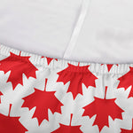 Red Canadian Maple Leaf Pattern Print Sofa Cover