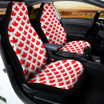 Red Canadian Maple Leaf Pattern Print Universal Fit Car Seat Covers